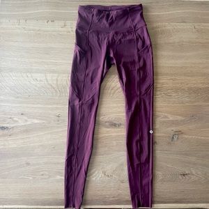 LULULEMON - Fast and Free High Rise Tight 25”- Size 4